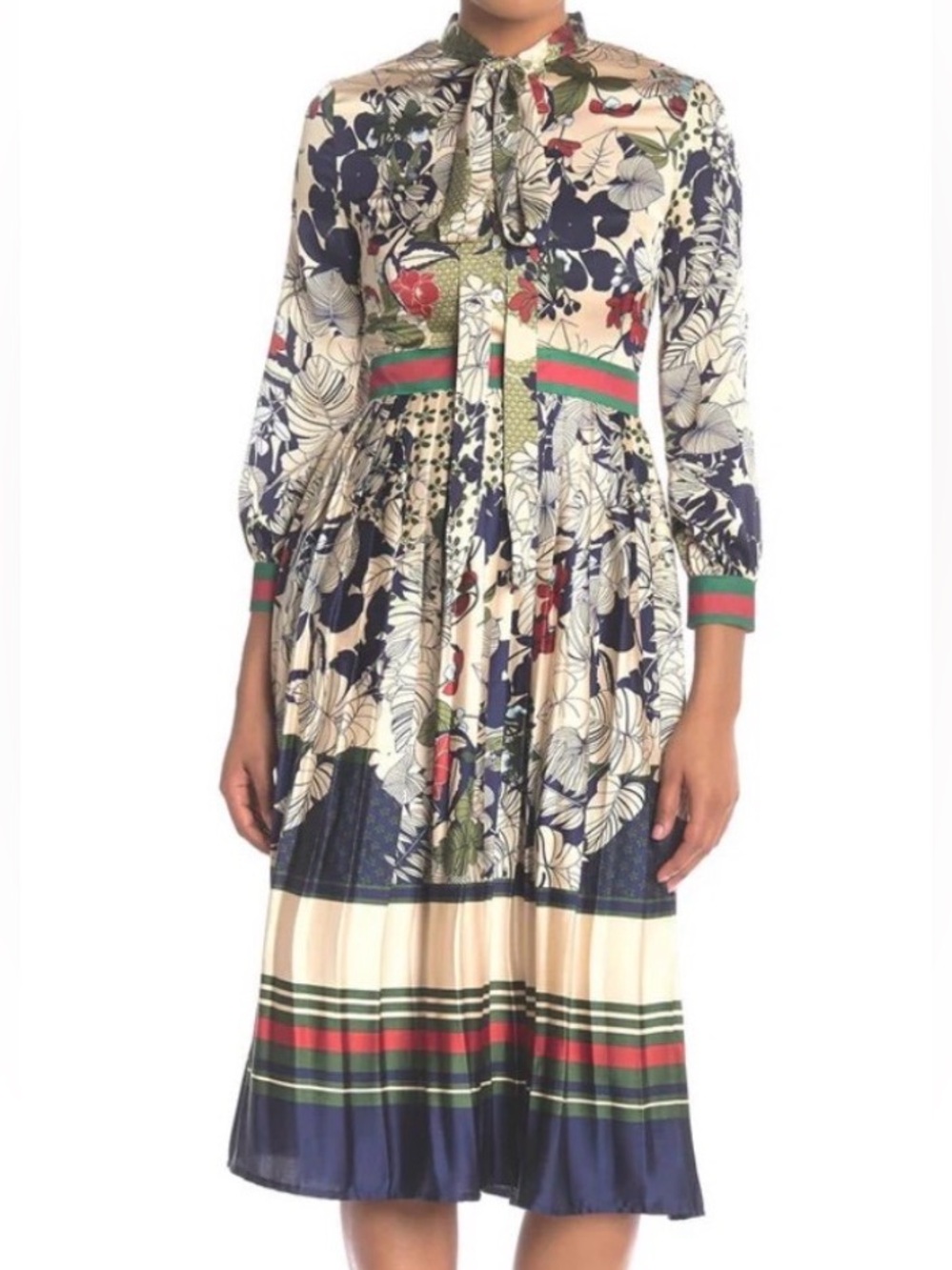New-Dalia McPhee Belted long sleeve MIDI Dress Gorgeous in XL